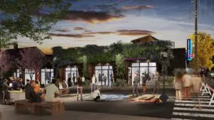 A rendering of The Garage after renovations