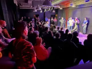 Serious Comedy staged improv shows at the former Beacon High School before moving to Two Way Brewing. Photo provided