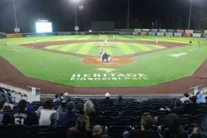 A fan’s view from behind home plate