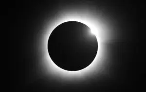 A photo of the 2024 eclipse, taken at the Adirondack Sky Center in Tupper Lake by Cold Spring resident Aaron Freimark