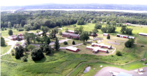 An aerial view of the Camp Beacon site
