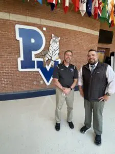 Putnam Valley High School Principal Matthew Mello (left) and Vincent DeGregorio, the school's International Baccalaureate coordinatorPhoto by J. Asher