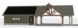 A rendering of the proposed library pavilion Janko Rasic Architects