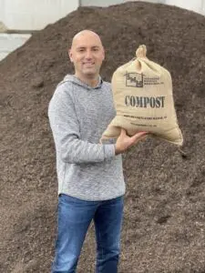 Michael Fiumara is a compost operations specialist at Sustainable Materials Management. Photo provide