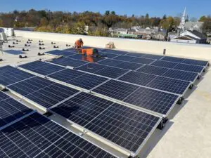 Putnam County's office building in Carmel is one of five of its properties with solar panels.