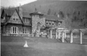 Fire destroyed the Cornish Estate in 1958. Photo provided by Robin Huntington