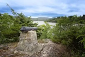 A Constitution Island fortification Photo by Robyn Field
