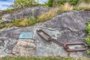 Links from the great chain on Constitution Island Photo by Robyn Field