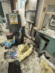 Damage from the fire (BFD)
