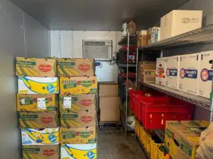 One of several walk-in coolers at the new Second Chance Foods space in downtown BrewsterPhotos by B. Cronin