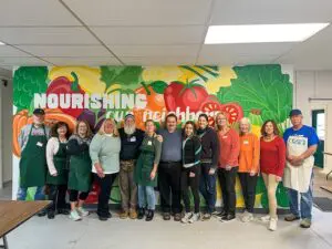 The volunteers on hand on a recent day at Second Chance Foods
