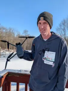 Michael Coyne and his drone