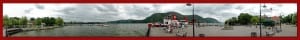 8-15-2010 JOHN J HARVEY FIREBOAT PANORAMA COLD SPRING best with trolly and gazebo email for liz