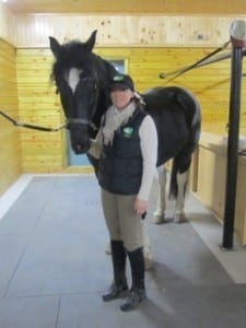 Leslie Heanue with Chico, TEC's newest horse