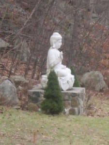 Statue near the entrance to the Monastery