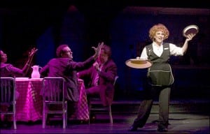 Donna Lynne Champlin on the job in 'Working' (Image from the Old Globe Production courtesy of Prospect Theater Company)