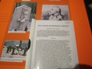 A Saunders History Contest project on the flight of Benedict Arnold (Photo by A. Rooney)