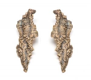 Bark earrings by Veronica Ledovsky