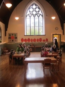 The main room at St. Philip's Parish House, decorated for the autumn season, serves as host for many of the children's activities. Photo by A. Rooney