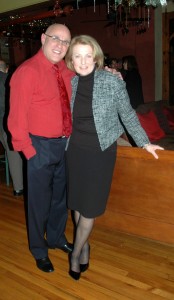 Vinny Tamagna, new Putnam County transportation manager, celebrates at a recent event with his successor in the Putnam County Legislature, Barbara Scuccimarra. Photo by L.S. Armstrong