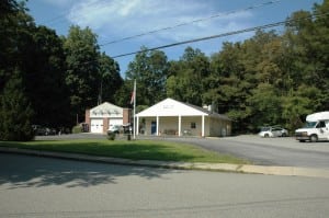 The American Legion building, right, and Philipstown Volunteer Ambulance Corps.