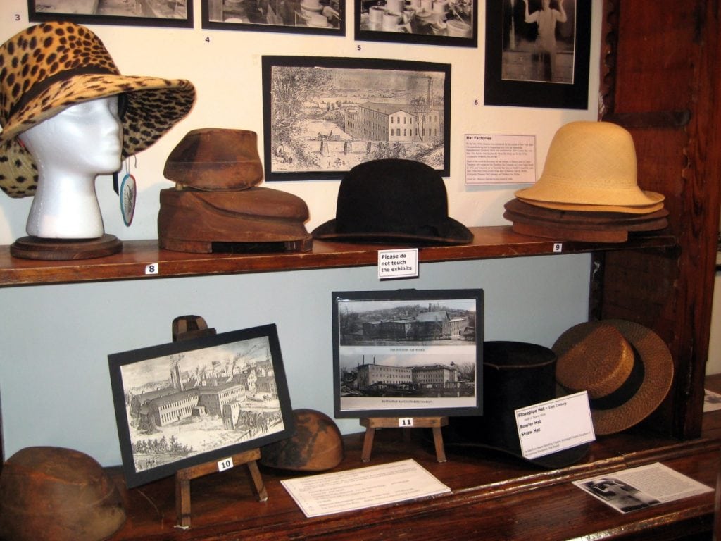 The Beacon Historical Society and the Howland Cultural Center's exhibit highlights the importance of Beacon's hat factories in its industrial economy. Photo by Kate Vikstrom