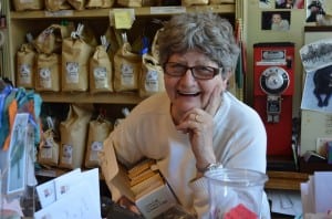 Leonora Burton at her shop