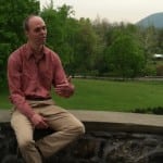 Matt Decker, stewardship coordinator at Hudson Highlands Land Trust, talks cicadas. (Photo by Elizabeth Bengel)