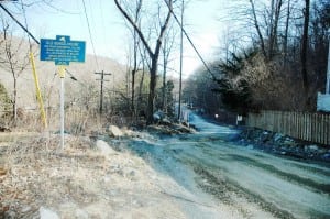 Philipstown's southernmost end of Old Albany Post Road awaits paving in a long-anticipated storm-damage repair project. Photo by L.S. Armstrong