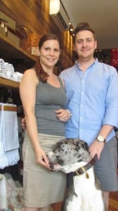 James and Tara Caroll and their Great Dane Percy
