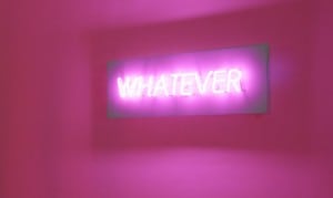 A neon wall piece by Robert Brush. Photo by Brian Doyle