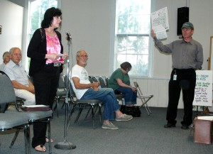 Philipstown anti-fracking advocate Paula Clair addressed the Town Board in July 2012. File photo by L.S Armstrong