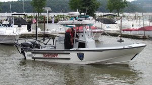 The new Boston Whaler Enforcer will patrol the Hudson River.