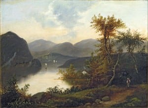 "View of Hudson River Valley, Environs of West Point," c. 1840 by Robert Weir Image courtesy of Boscobel/West Point Museum