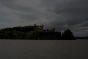 Nocturnal view of Bannerman Island