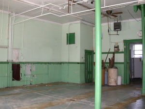 The front room of the firehouse in 2003.