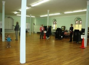 The polling station awaits voters in Cold Spring in November 2011, on the last town-wide election day. Photo by L.S. Armstrong