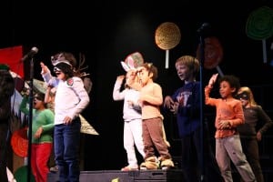 Students in kindergarten through third grade performed This Old Gingerbread House.