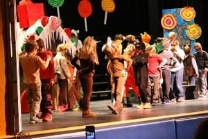 Students in kindergarten through third grade performed This Old Gingerbread House.