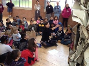 A group participating in one of Dia: Beacon's Arts Education programs. (Photo courtesy of Dia)