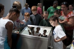 Curiosity at work at a 2012 Community Free Day at Dia: Beacon (Photo courtesy of Dia)