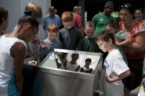 Curiosity at work at a 2012 Community Free Day at Dia: Beacon (Photo courtesy of Dia)