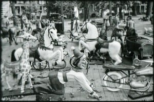 Charles Giraudet's "Paradiso," a documentation of French amusement rides in Governor's Island (Photo courtesy of School of Jellyfish)