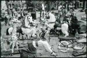 Charles Giraudet's "Paradiso," a documentation of French amusement rides in Governor's Island (Photo courtesy of School of Jellyfish)