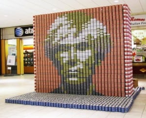 An example of Canstruction.