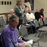 Diane Travis tells the Town Board of problems stemming from changes to the Garrison post office. Photo by L.S. Armstrong