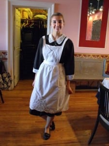 In costume from the period drama "Downton Abbey" (Photo courtesy of Cup and Saucer)