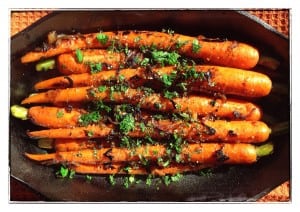 Blistered Carrots