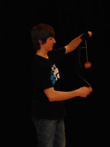 Haldane student Cameron Henderson shows off his yo-yo chops at the 2013 Talent Show. (Photo courtesy of Debbie Contini)
