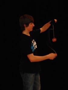 Haldane student Cameron Henderson shows off his yo-yo chops at the 2013 Talent Show. (Photo courtesy of Debbie Contini)